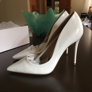 Steve Madden Daisie White Patent